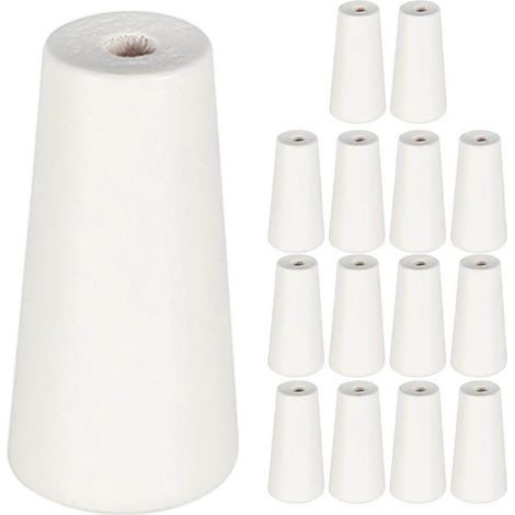 Lot de 15 embouts décoratifs en bois pour rideaux, stores, volets et persiennes romaines. (1/5)