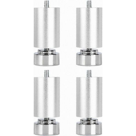 Pieds métalliques réglables et résistants avec filetage M10, pour une meilleure stabilité et un support optimal du mobilier, hauteur 18 cm. (1/5)