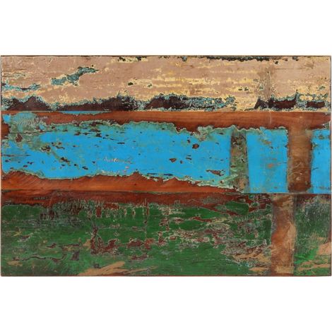 vidaXL Piano Tavolo Rettangolare 60x90 cm 25-27 mm Legno di Recupero