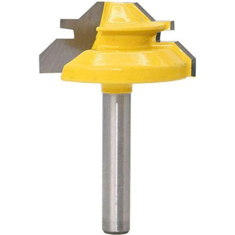 45 Degrés Verrouillage Mitre Routeur Bit 1/4 inh, Bois Cutter Outils à Bois (1/5)
