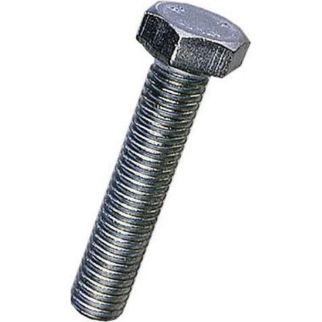 Boulon à tête hexagonale uniquement plaqué au zinc brillant, Set de 4 Pièces (1/2)