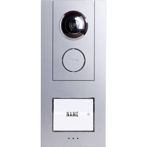 Station extérieure d'Interphone vidéo filaire 1 foyer m-e modern-electronics 41007 argent