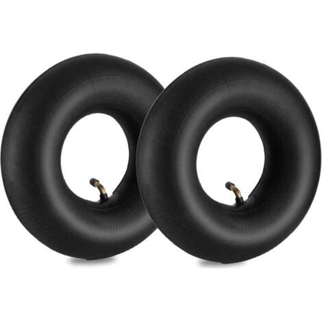 [JAMAIS UTILISÉ]Lot de 2 4.10/3.50-4 Chambres à air de Roue Brouette, 410/350-4 Tubes Intérieurs de Remplacement avec Valve Courbée, Tuyau de Rechange pour Monocycles, Chariots, Tondeuses, Camions à M (1/3)