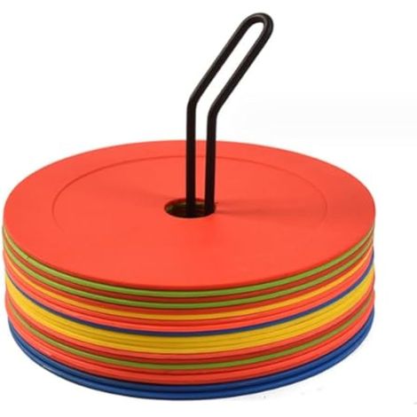 Lot de 10 disques de marquage pour basket-ball, sport, vitesse et agilité, équipement d'entraînement portable (1/5)