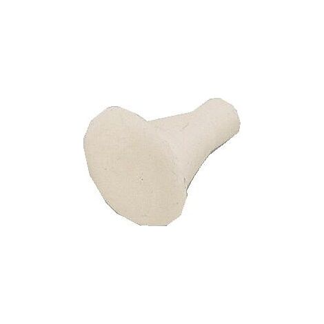 Butoir en caoutchouc pour huisserie métallique diamètre 12mm – Lot de 10 pièces – Finition blanche pour espaces confinés – Guitel