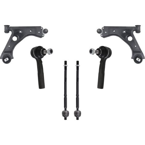 KIT BRACCIO OSCILLANTE 6 PEZZI COMPATIBILE CON ALFA ROMEO MITO DAL 2008 AL 2018 / Kit Sospensione Completo OE/OEM / Bracci Oscillanti + Testine Sterzo / Sostituzione Diretta OEM
