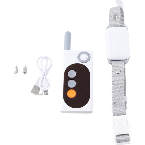 Collier anti-aboiement avec télécommande pour chiens de taille moyenne, étanche IP67 (1/5)