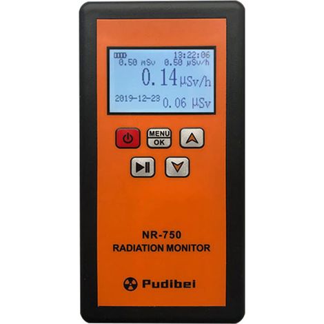 Kernstrahlungsdetektor, tragbarer LCD-Radioaktivitätstester zum Erkennen von X-, Y- und harten Betastrahlen (NR-750) (1/5)