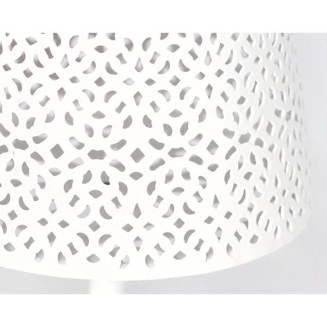 Lampada solare Patricia in acciaio e polipropilene per uso interno ed esterno -Bianco (1/5)