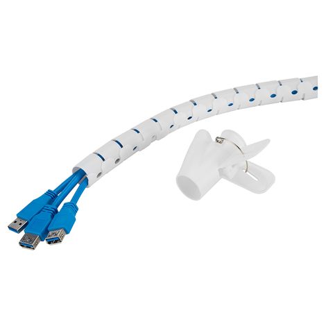 Funda para cables blanca Neomounts ADS06-142WH para organizador de escritorio (1/5)