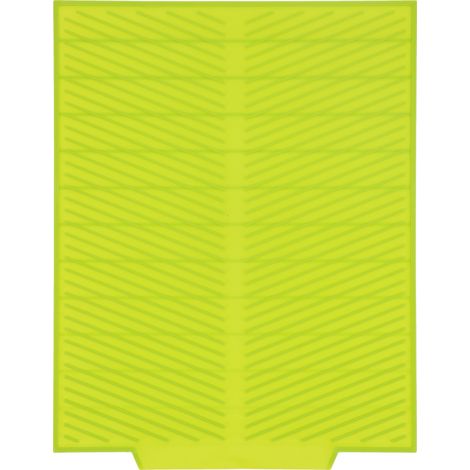 Tapis de séchage pour vaisselle 16,9x13,0 pouces, silicone de qualité alimentaire, flexible, durable, pliable, multifonction, facile à nettoyer, tapis d’évier de cuisine (Vert)
