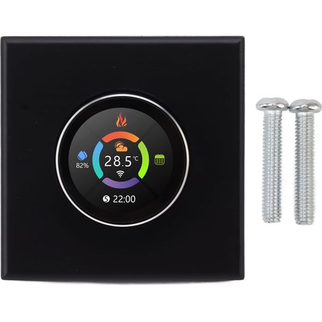 Thermostat WiFi Intelligent 95‑240V AC avec Cadran Rotatif Coloré pour Radiateur Murale, en PC ABS (1/5)