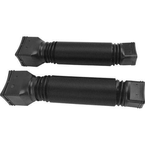 Rallonge de descente de gouttière flexible et universelle, extensible de 51 à 74 cm (20 à 29 pouces), noire. (1/5)