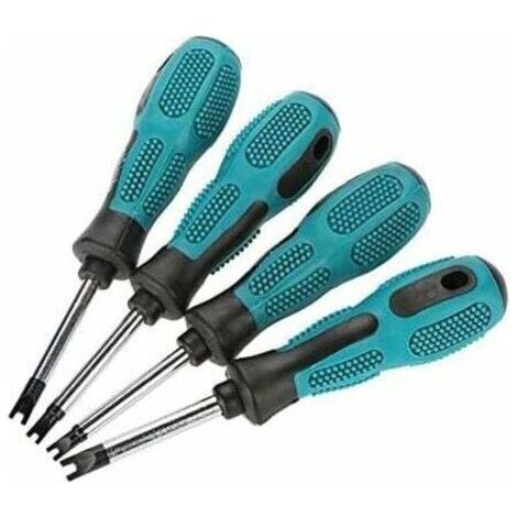 pièces U fourche Type tournevis en forme de U jeu de tournevis en acier au Chrome Vanadium tournevis à main M1.7/M2.0/M2.3/M2.6 x 50mm (1/4)