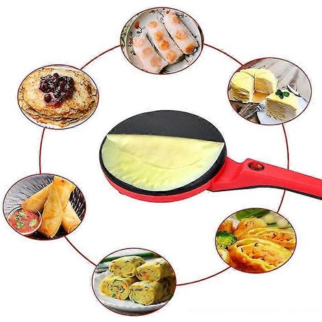 Crêpière électrique/appareil à pizza/poêle à crêpes/poêle antiadhésive, adaptée aux cuisines domestiques. (1/4)