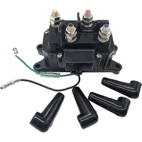 Contacteur solénoïde 250 A 12 V pour treuil avec interrupteur à bascule (1/5)