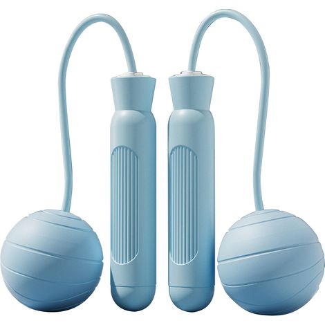 Geräuschloses und beschwertes Springseil, tragbar und kabellos, ideal für Erwachsene und Fitnessbegeisterte.