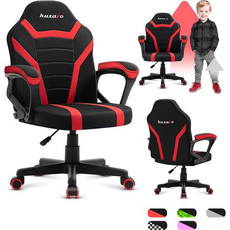 Huzaro Ranger 1.0 Roter Mesh-Kinder-Gaming-Stuhl (1/5)