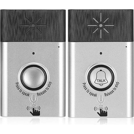 Sonnette vocale sans fil intelligente, interphone bidirectionnel pour la maison et le bureau, voix claire et puissante à longue portée, sécurité du domicile, installation facile, blanc-AquaForge (1/5)