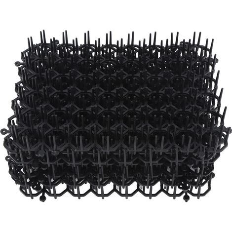 12 pièces tapis dissuasif pour chat réseau anti-chat chien intérieur extérieur répulsif formation tapis de pointe en plastique pour éloigner les chats chiens protéger les plantes (1/5)