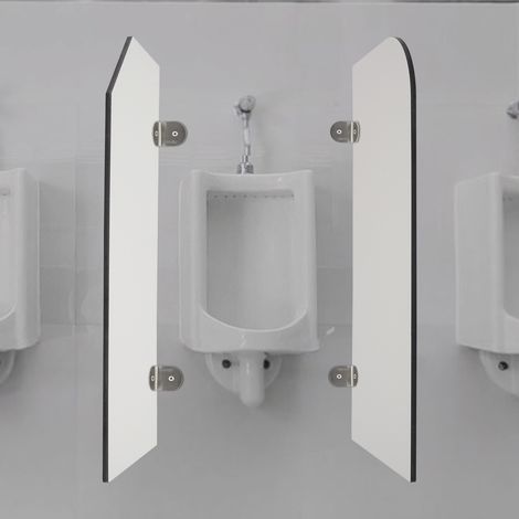 YISSALE - Paroi séparatrice pour urinoir 40 x 90 cm, paroi séparatrice pour urinoir masculin, urinoir, séparateur pour urinoir, bord arrondi. (1/5)