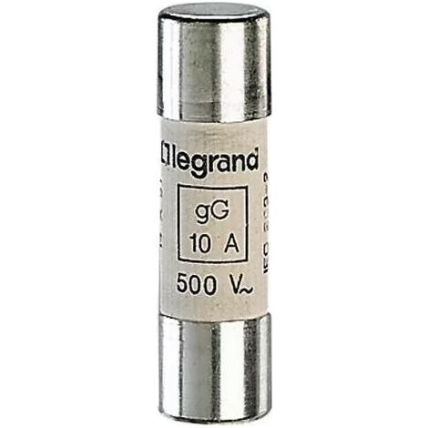 Legrand 014310 Cartuccia industriale cilindrica - gG - 14x51mm - senza percussore - 10A