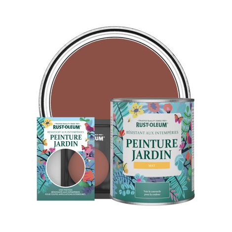 Peinture Jardin, Finition Mat - Rouge Brique (1/3)