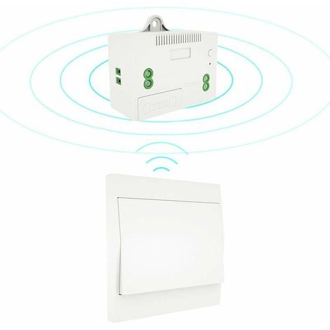 110-220V Interrupteur d'éclairage sans Fil et kit de récepteur Interrupteur Auto-alimenté Luminaire d'éclairage à télécommande