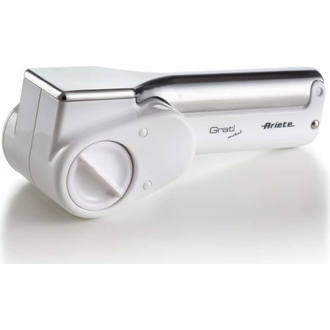 Ariete GRATÌ METAL rallador eléctrico Acero inoxidable, Blanco