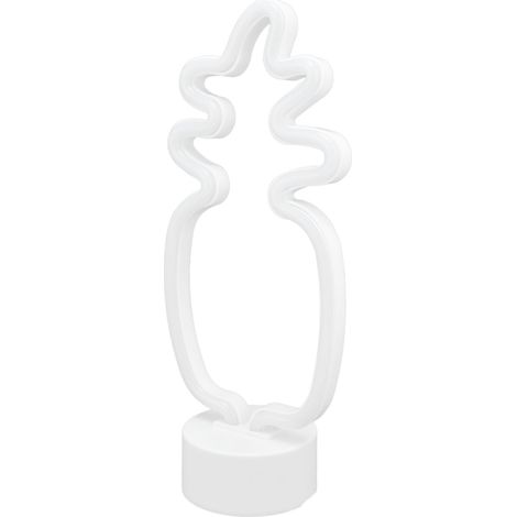 Veilleuse néon à piles, base amovible, durée de vie de 20 000 heures, lumière verte chaude pour la maison (1/5)