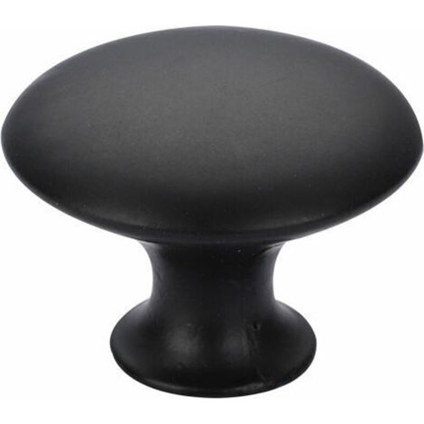 6 Unités Bouton de Meuble Noir Boutons de Meuble Ronds Bouton Poignee de Meuble, Boutons Placard Cuisine Boutons D'armoire à Tiroirs Solides 3022cm Noir