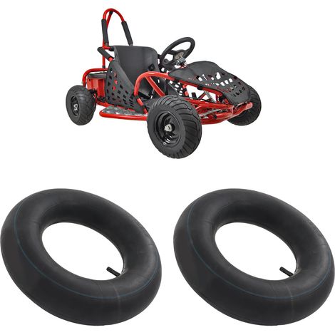 2 Unités Pneus 4.80/4.00-8 avec Valve Droite pour Tracteurs Tondeuses et Diables de 15,5 Pouces