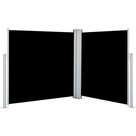 Maison Exclusive - Ausziehbare Seitenmarkise Schwarz 120 x 600 cm (1/5)
