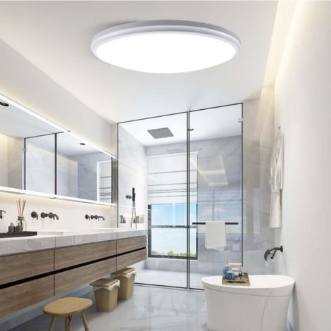 Plafonnier LED - - Rond - Design Ultra-Mince - IP40 - Blanc (1/4)