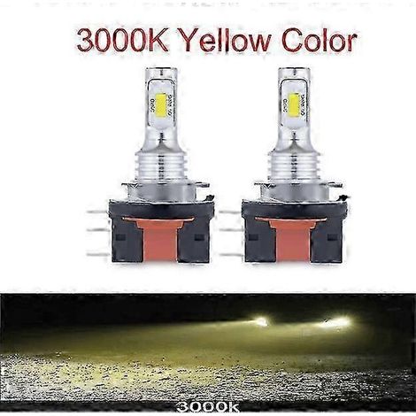 Adatto per 2 lampadine a LED H15 H11B H8B senza errore CSP-3570, 80 W, 20 000 lm, luci diurne, kit luci automotive, 6 500 K, bianco, giallo, blu (1/5)