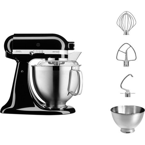 KitchenAid Artisan 5KSM185PSEOB Robot da cucina Nero 4,8L (1/3)