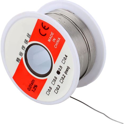 50 g Lötdraht mit Zinn-Harz-Kern, 0,5 mm, Sn60/40, Flussmittel 1,2 % (1/5)