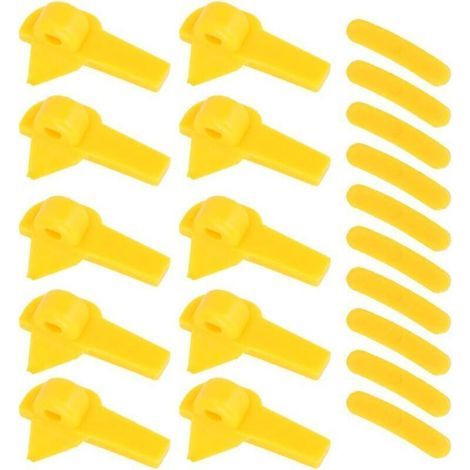 Tire Changing Head, 20 Pieces Tire Changer Mounting Plastic Insert Tire Machine Protection Wheel Rim Edge Protector for Duck Head H324 (1/4)