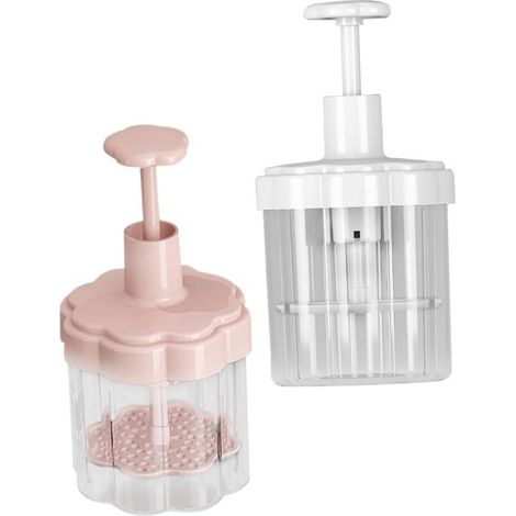 Lot De 2 Bouteilles Distributrices De Mousse Petite Taille en Plastique Rose Et Blanc, Pompe à Mousse Facile pour Shampooing Et Gel Bain, Soins Peau, Usage Maison Et Voyage (1/5)
