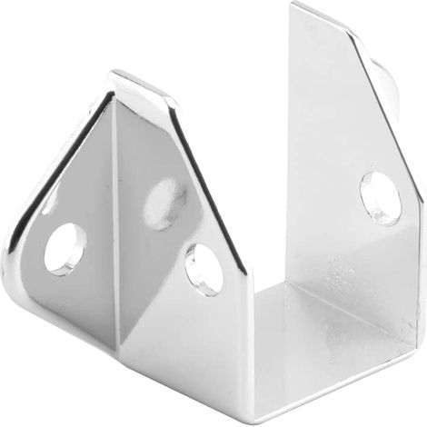 656–8513 Rail Bracket, alliage de zinc, Chromé, Visserie (1/4)