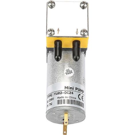 Pompe à vide miniature à membrane 24 V pour air et liquide 0,4-1 L/min (1/5)