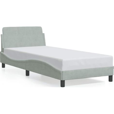 Maison Exclusive - Giroletto Dover Grigio Chiaro 80x200 cm Velluto (1/5)