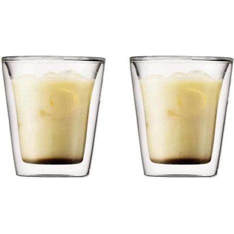 Doppelwandige Gläser Bodum Canteen 200 ml transparent 2 Stück