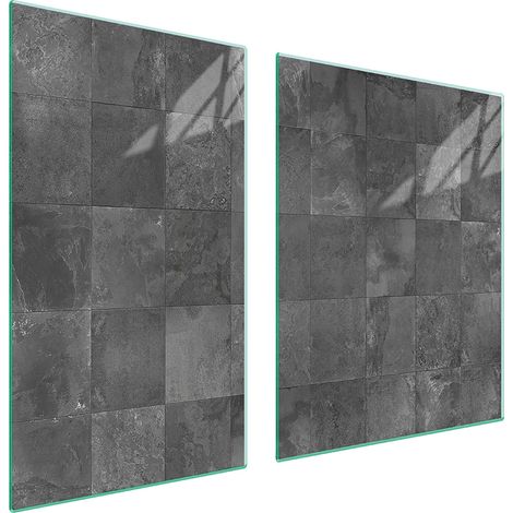 Glasplatte und Schneidebrett 100x52 GRAU (1/5)