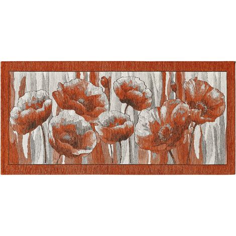 Tappeto cucina lavabile antiscivolo Jacquard Amsterdam Orange