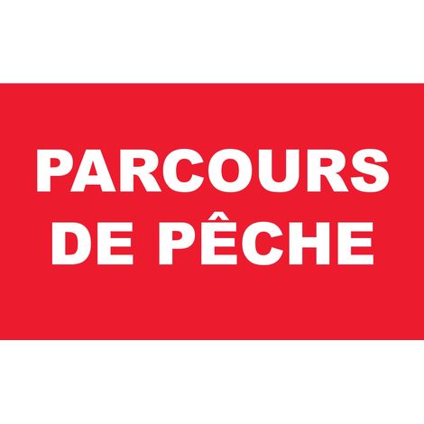 Panneau Parcours de pêche - Rigide 330x200mm - 4162133