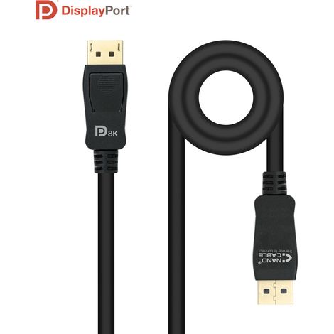 10.15.2501-L150 Câble DisplayPort 1.4 Nanocable 1.5m M/M (Noir)