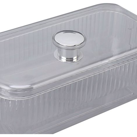 Bac à glaçons carré à démoulage facile, moule à glaçons avec couvercle compartiment à glaçons et pelle à glace, grande capacité, blanc laiteux, 2 couches (1/5)