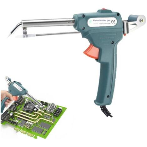 Machine à souder manuelle - Kit d'outils de soudage à chaleur externe durable et sûr 60 W - Fer à souder à chauffage rapide, outil de soudage manuel à alimentation en étain pour le soudage de circuits (1/5)