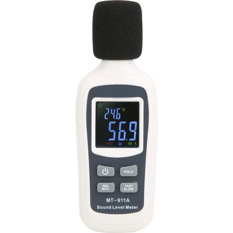 MT-911A Sonomètre Numérique LCD 35-135 dB Testeur de Niveau Sonore Moniteur de Bruit Décibel (1/5)